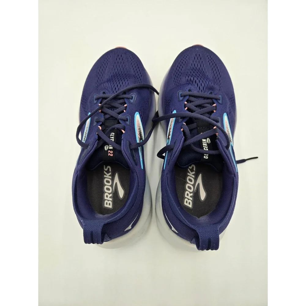 Brooks Glycerin 22 Womens Size 9 2E Running Shoes‎ Navy Purple Blue Coral